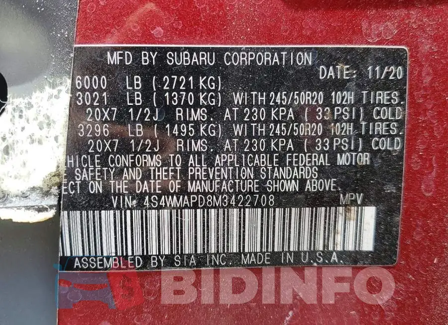 4S4WMAPD8M3422708 Photo# 14