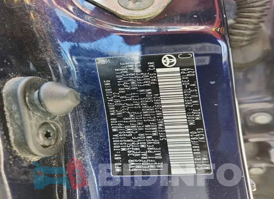 5YFEPMAE1NP368624 Photo# 12