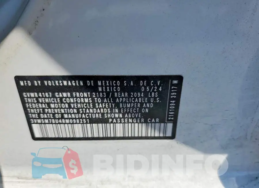 3VW5M7BU4RM098251 Photo# 13