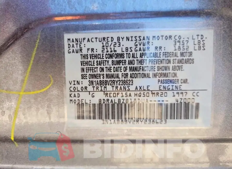 3N1AB8BV2RY238623 Photo# 12