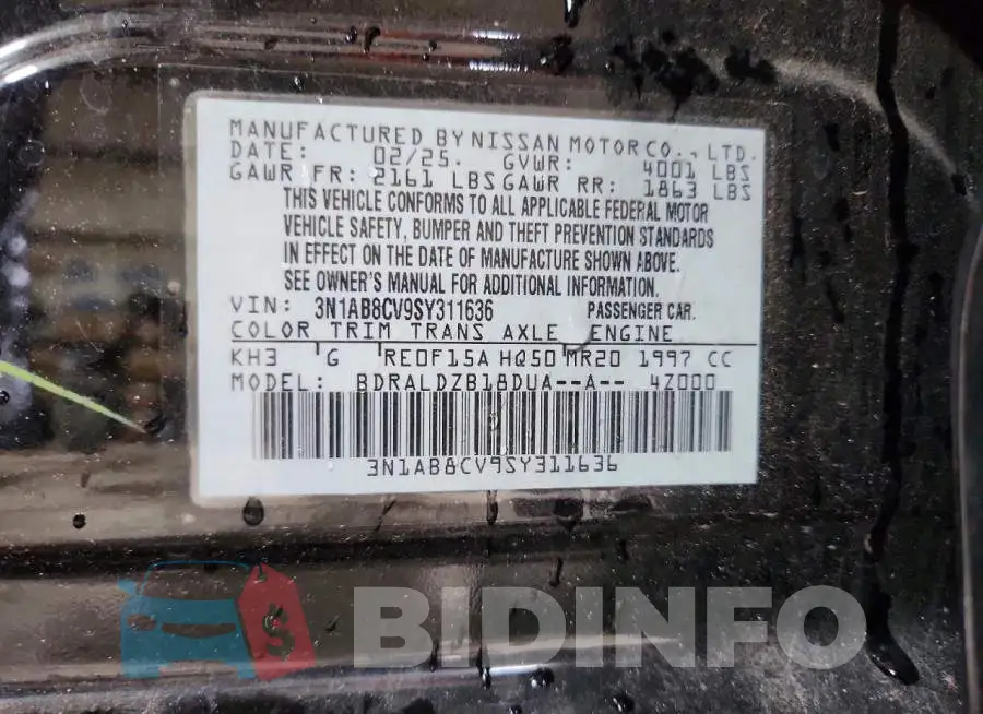 3N1AB8CV9SY311636 Photo# 13