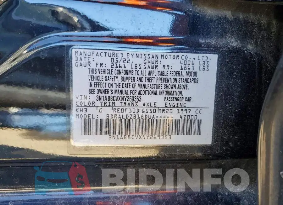 3N1AB8CVXNY269353 Photo# 12