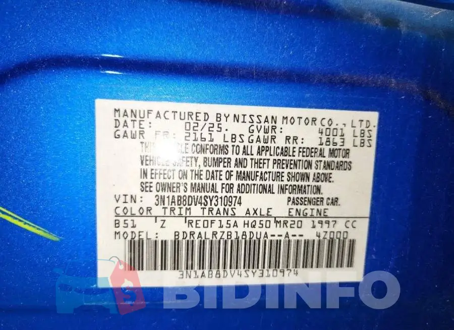 3N1AB8DV4SY310974 Photo# 12