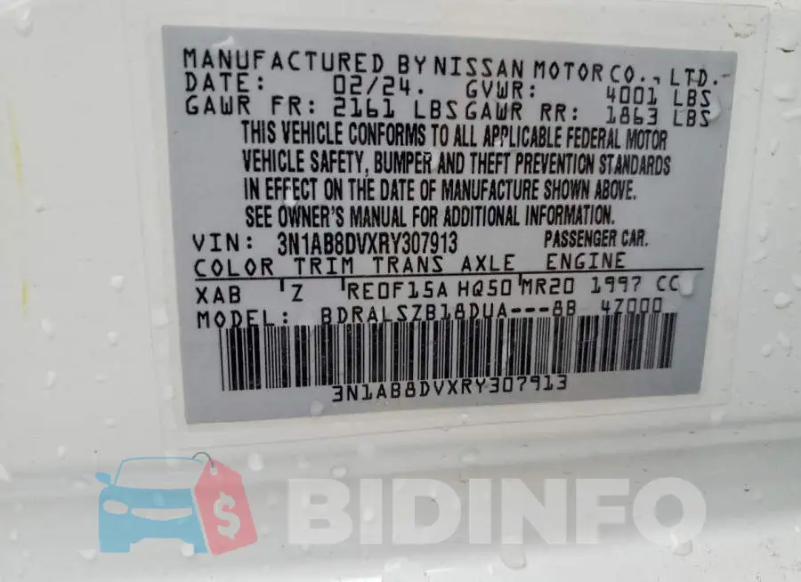 3N1AB8DVXRY307913 Photo# 12