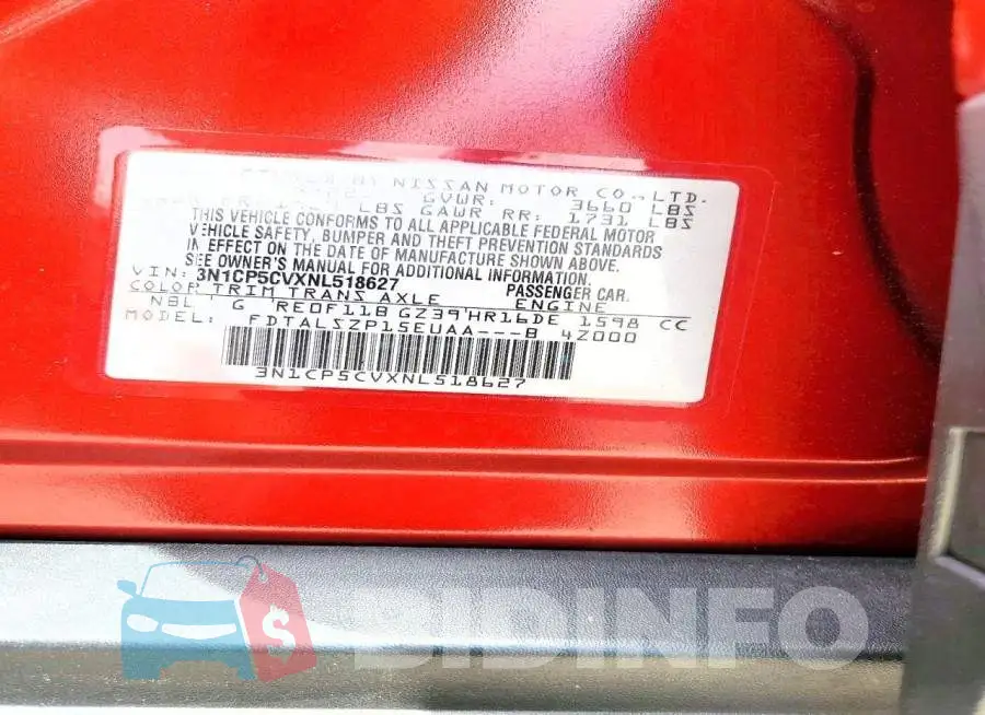 3N1CP5CVXNL518627 Photo# 13