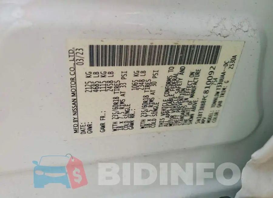 5N1BT3BB8PC810092 Photo# 12