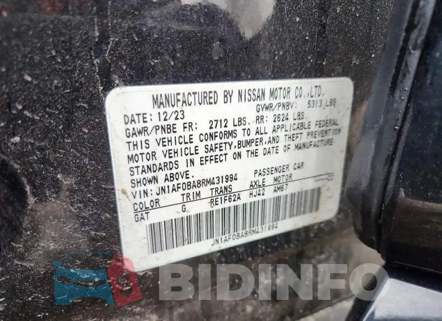JN1AF0BA8RM431994 Photo# 12