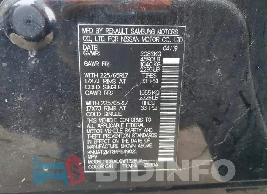 KNMAT2MT3KP549021 Photo# 12