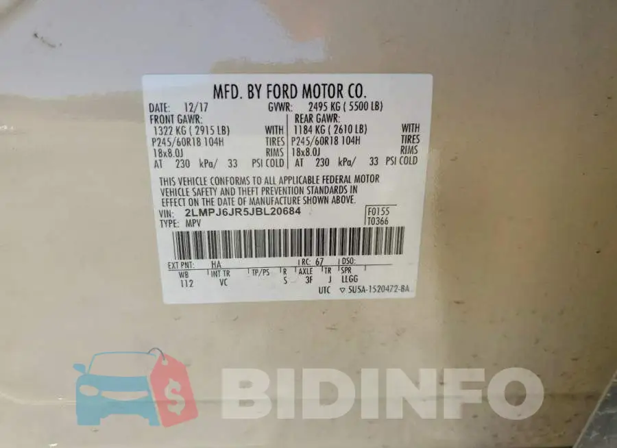 2LMPJ6JR5JBL20684 Photo# 13