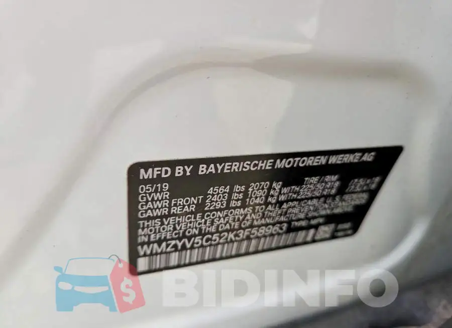 WMZYV5C52K3F58963 Photo# 12