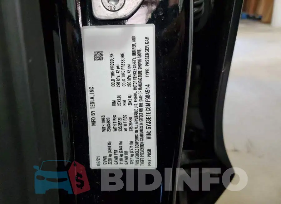5YJ3E1EC8MF984514 Photo# 12
