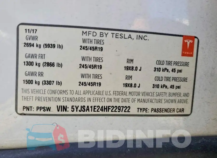 5YJSA1E24HF229722 Photo# 13