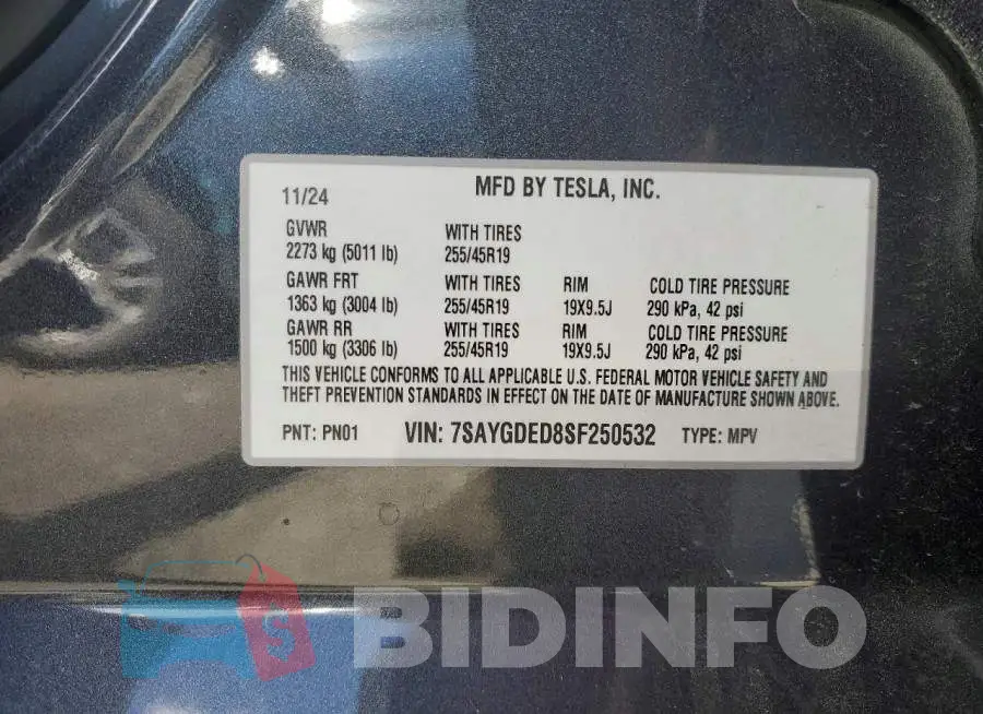 7SAYGDED8SF250532 Photo# 13