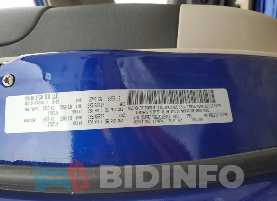 2C4RC1FG6LR103443 Photo# 14