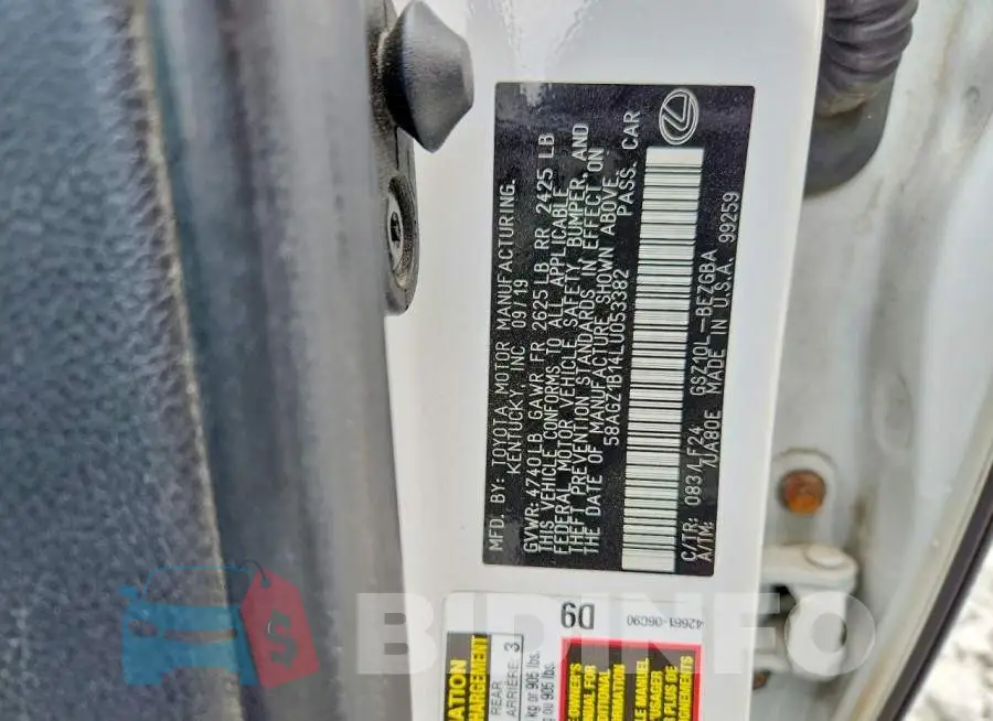 58AGZ1B14LU053382 Photo# 12