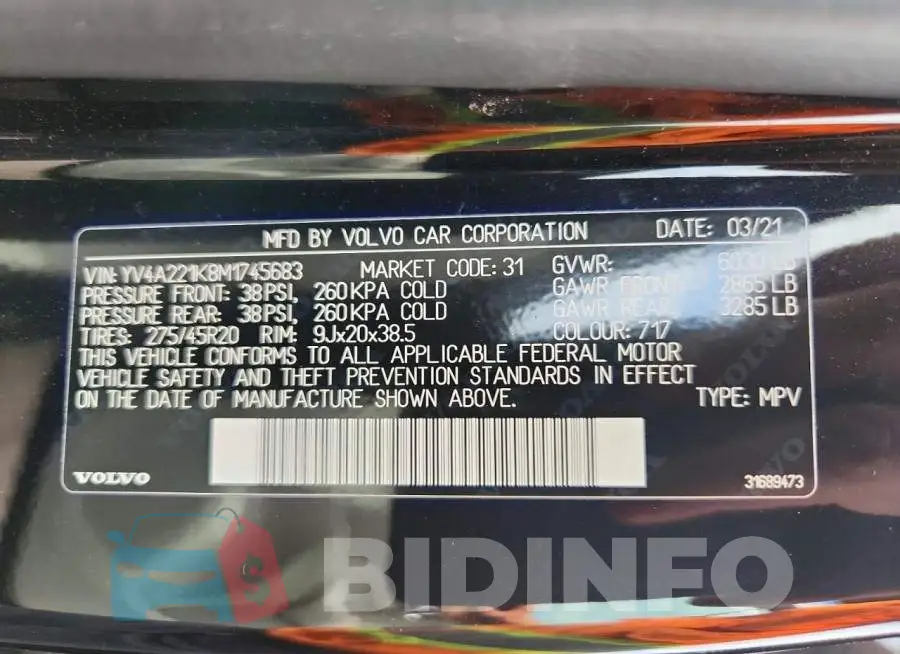 YV4A221K8M1745683 Photo# 13