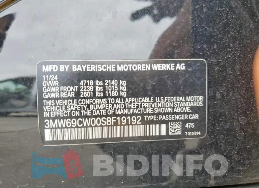 3MW69CW00S8F19192 Photo# 12