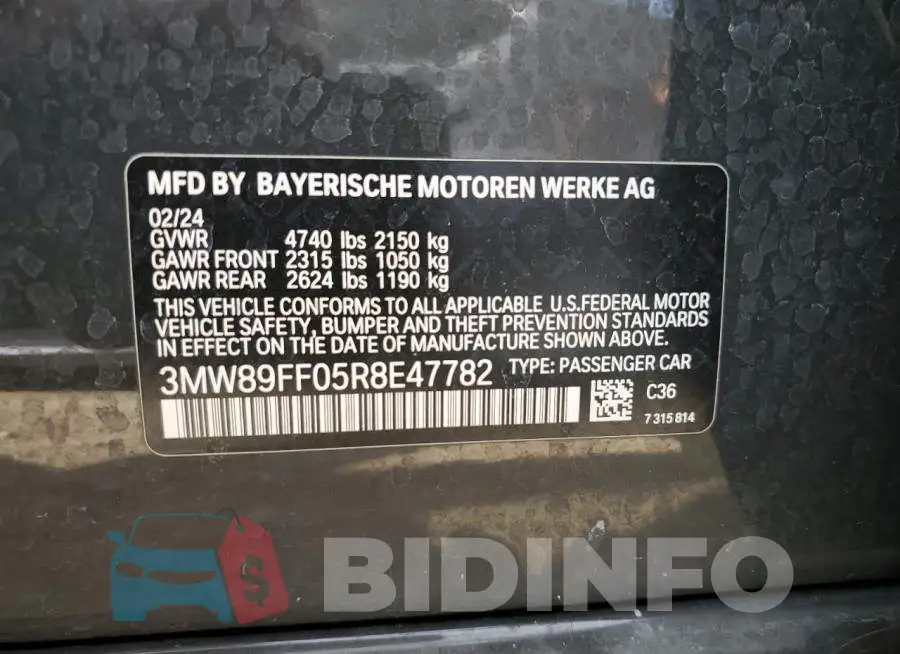 3MW89FF05R8E47782 Photo# 12