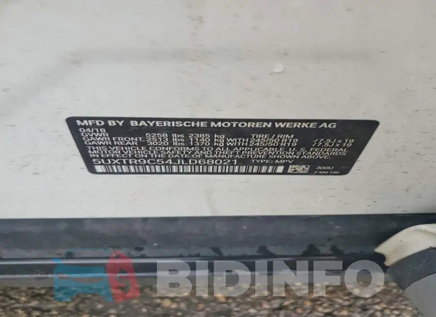 5UXTR9C54JLD68021 Photo# 13