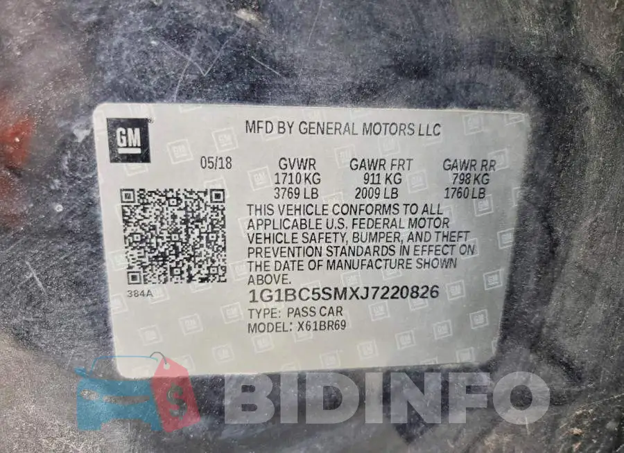 1G1BC5SMXJ7220826 Photo# 12