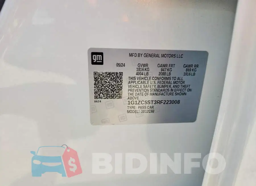 1G1ZC5ST3RF223008 Photo# 12