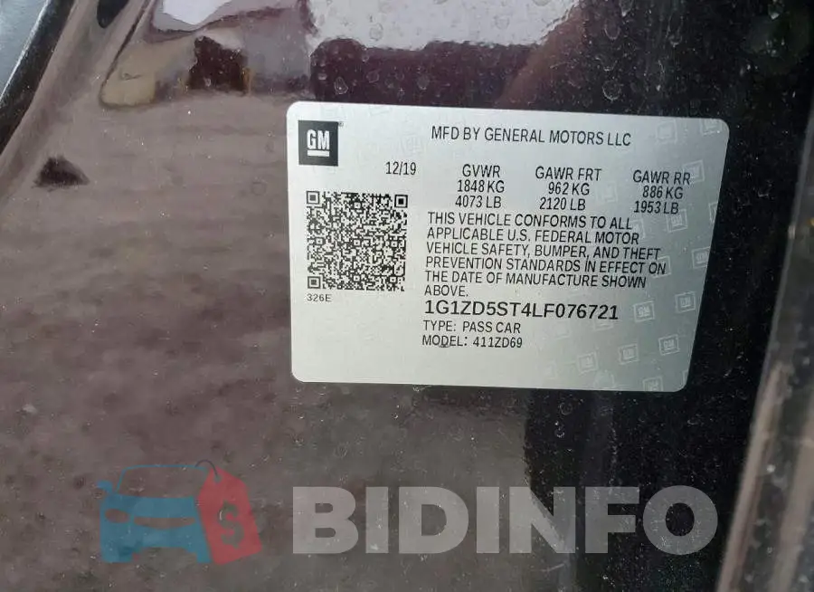 1G1ZD5ST4LF076721 Photo# 12