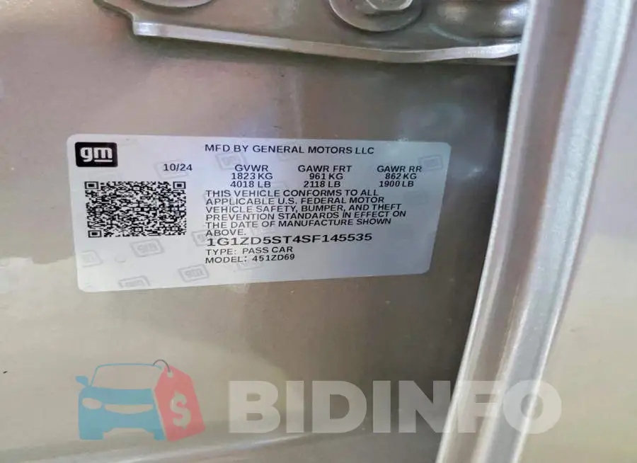 1G1ZD5ST4SF145535 Photo# 12