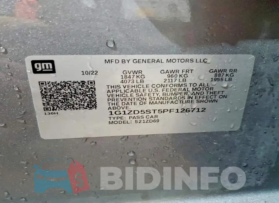 1G1ZD5ST5PF126712 Photo# 12
