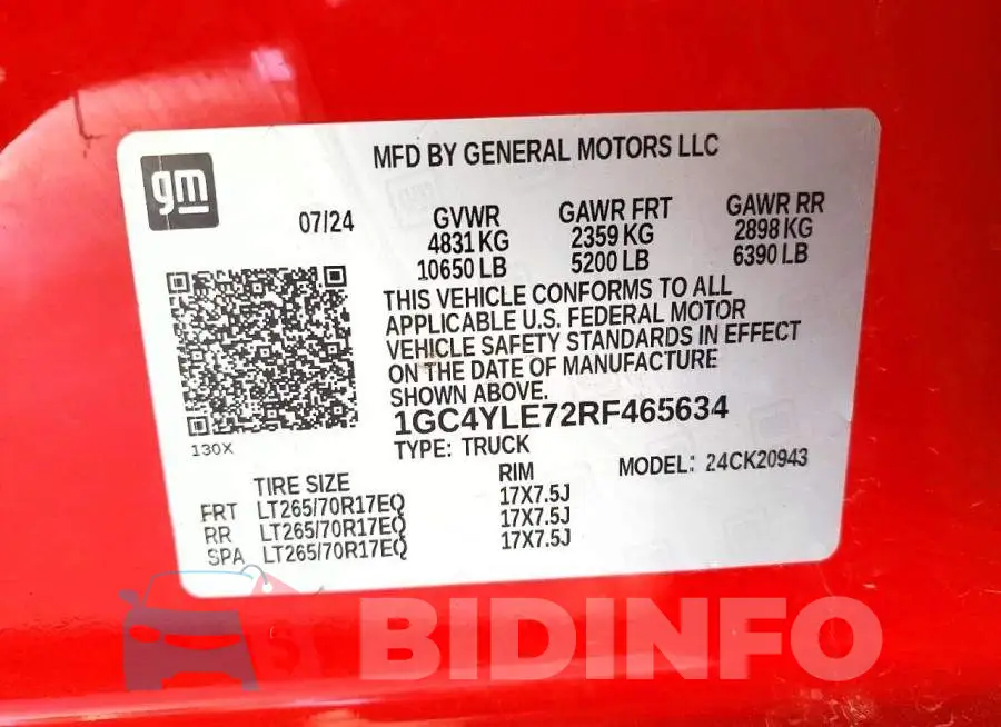 1GC4YLE72RF465634 Photo# 13