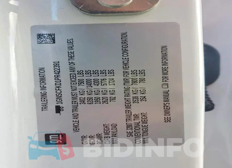 1GNSCFKD1PR422391 Photo# 14