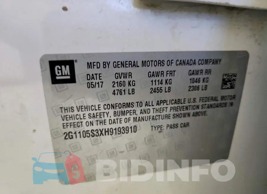 2G1105S3XH9193910 Photo# 12