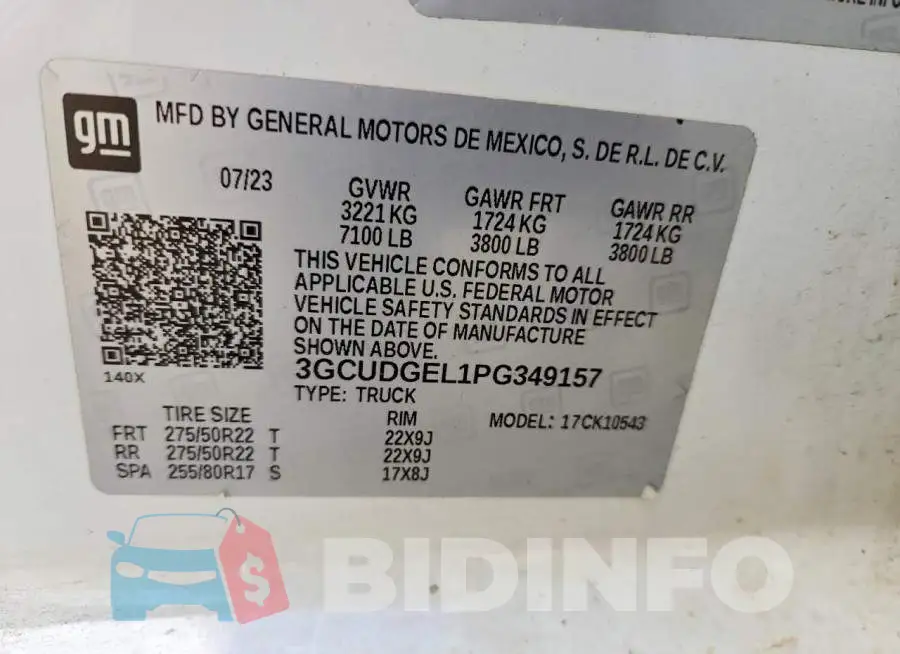 3GCUDGEL1PG349157 Photo# 13