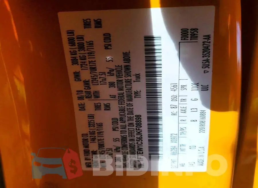1FTEW1C56JKF08898 Photo# 12