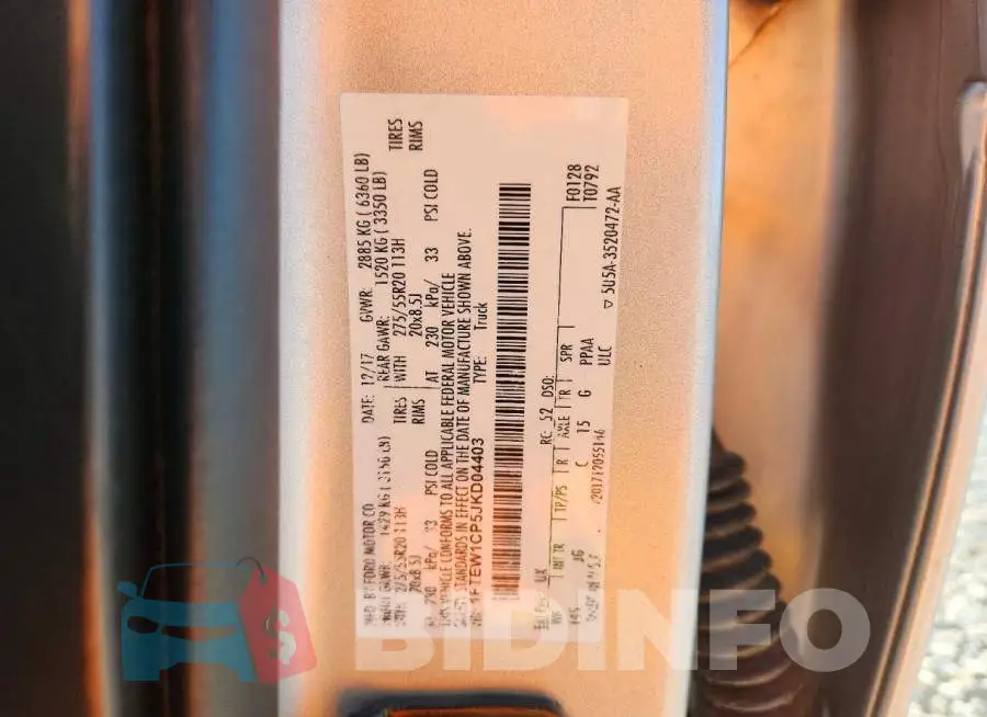 1FTEW1CP5JKD04403 Photo# 12