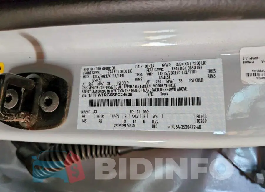 1FTFW1RG6SFC24629 Photo# 12
