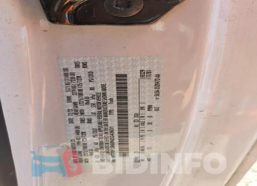1FTRF3B60NEG43631 Photo# 12