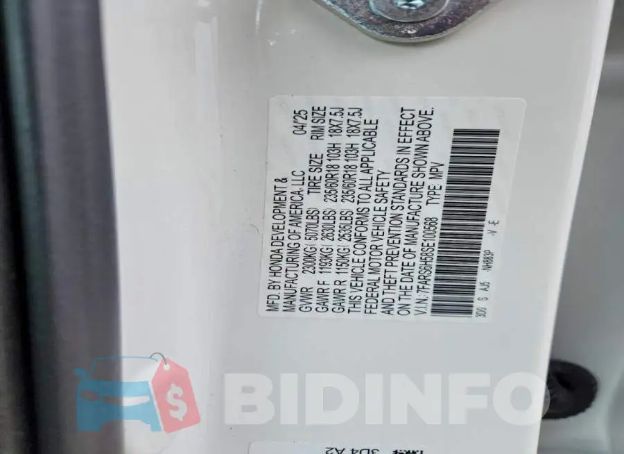 7FARS6H58SE100568 Photo# 13