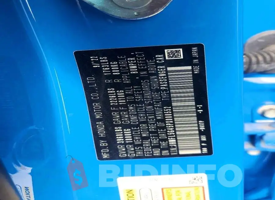JHMFL5G45PX000552 Photo# 12