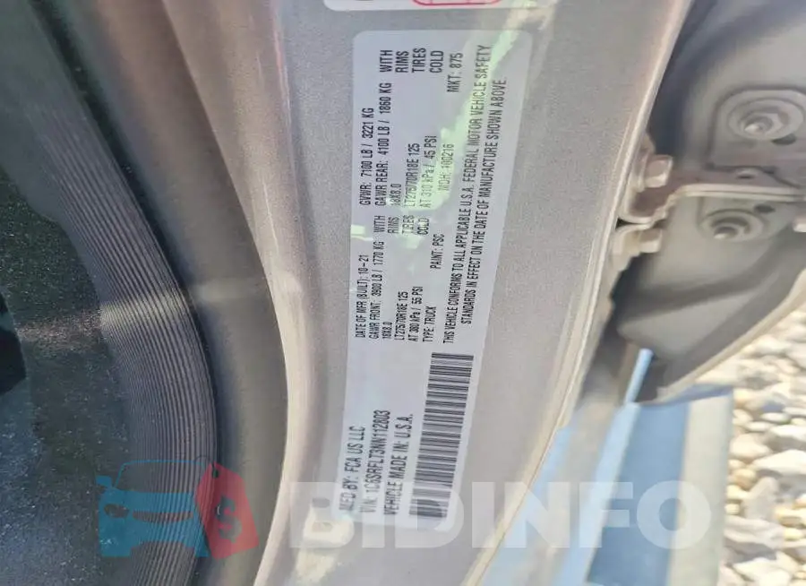 1C6SRFLT3NN112803 Photo# 12