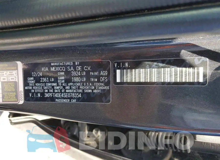 3KPFT4DE4SE078354 Photo# 13