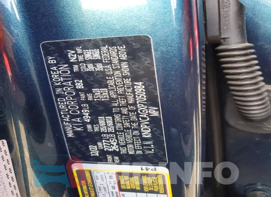 KNDPVCAGXP7050984 Photo# 12