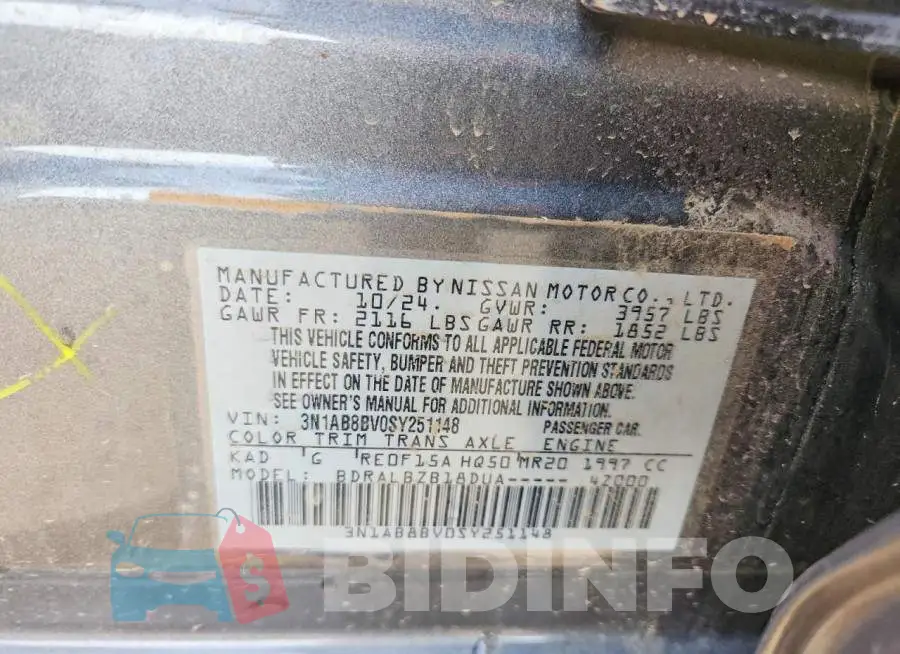 3N1AB8BV0SY251148 Photo# 12