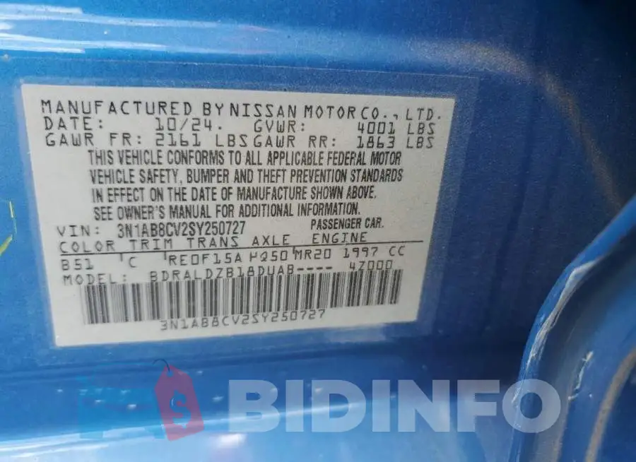 3N1AB8CV2SY250727 Photo# 13