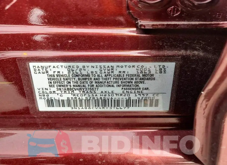 3N1AB8CV4RY376677 Photo# 13