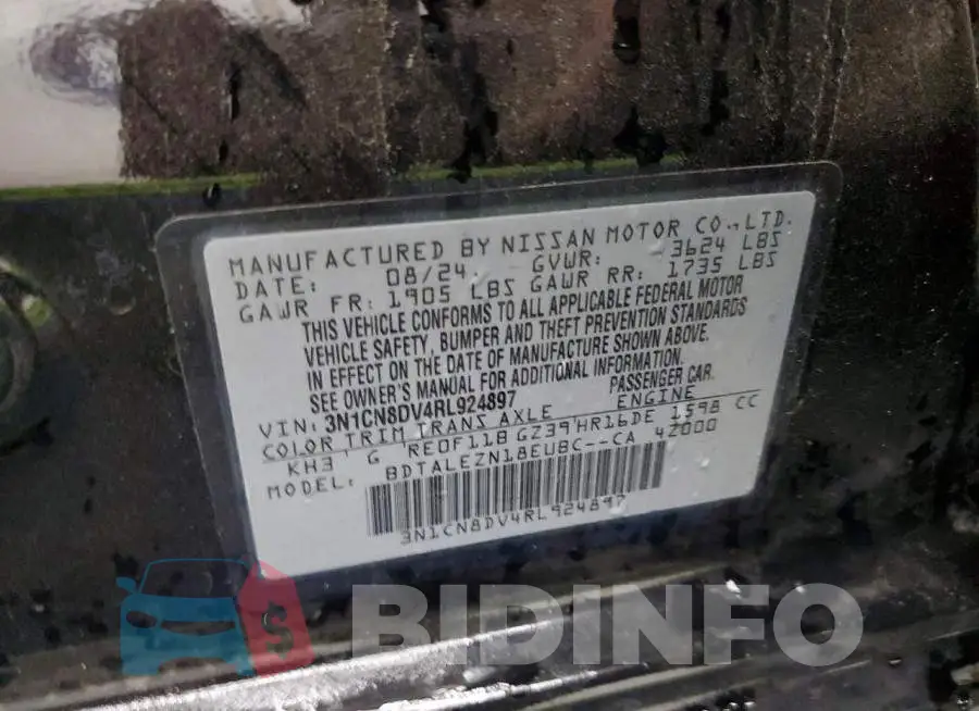 3N1CN8DV4RL924897 Photo# 12