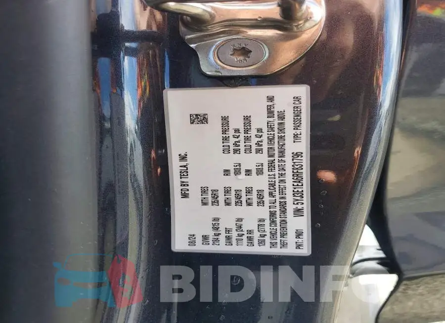 5YJ3E1EA6RF831796 Photo# 12