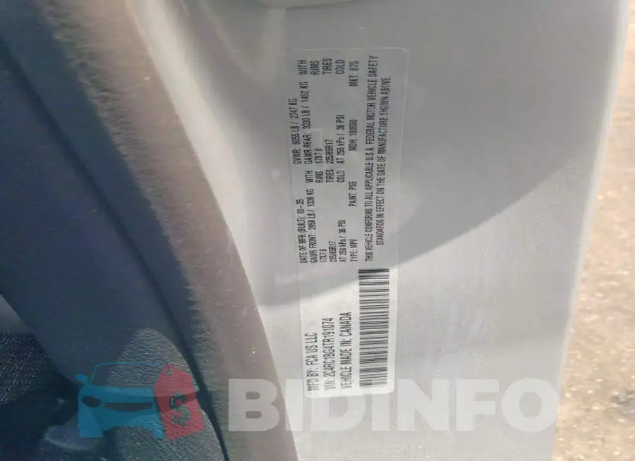 2C4RC1BG4TR191074 Photo# 13