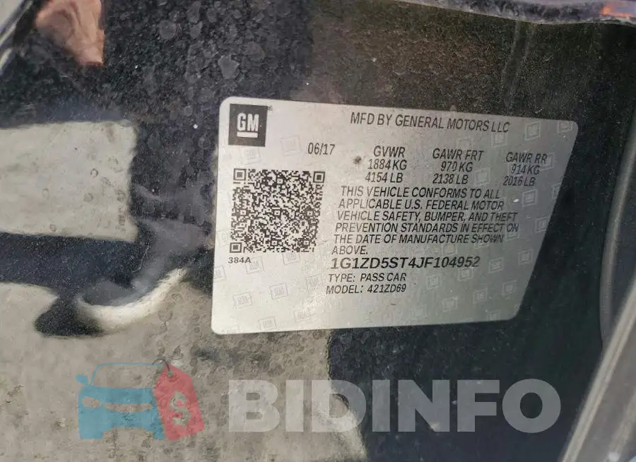 1G1ZD5ST4JF104952 Photo# 12