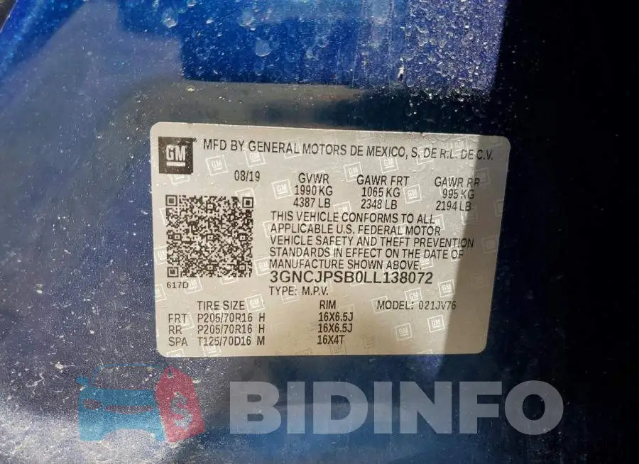 3GNCJPSB0LL138072 Photo# 14