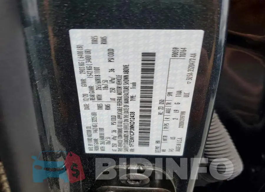 1FTEW1CP3MKD12438 Photo# 13